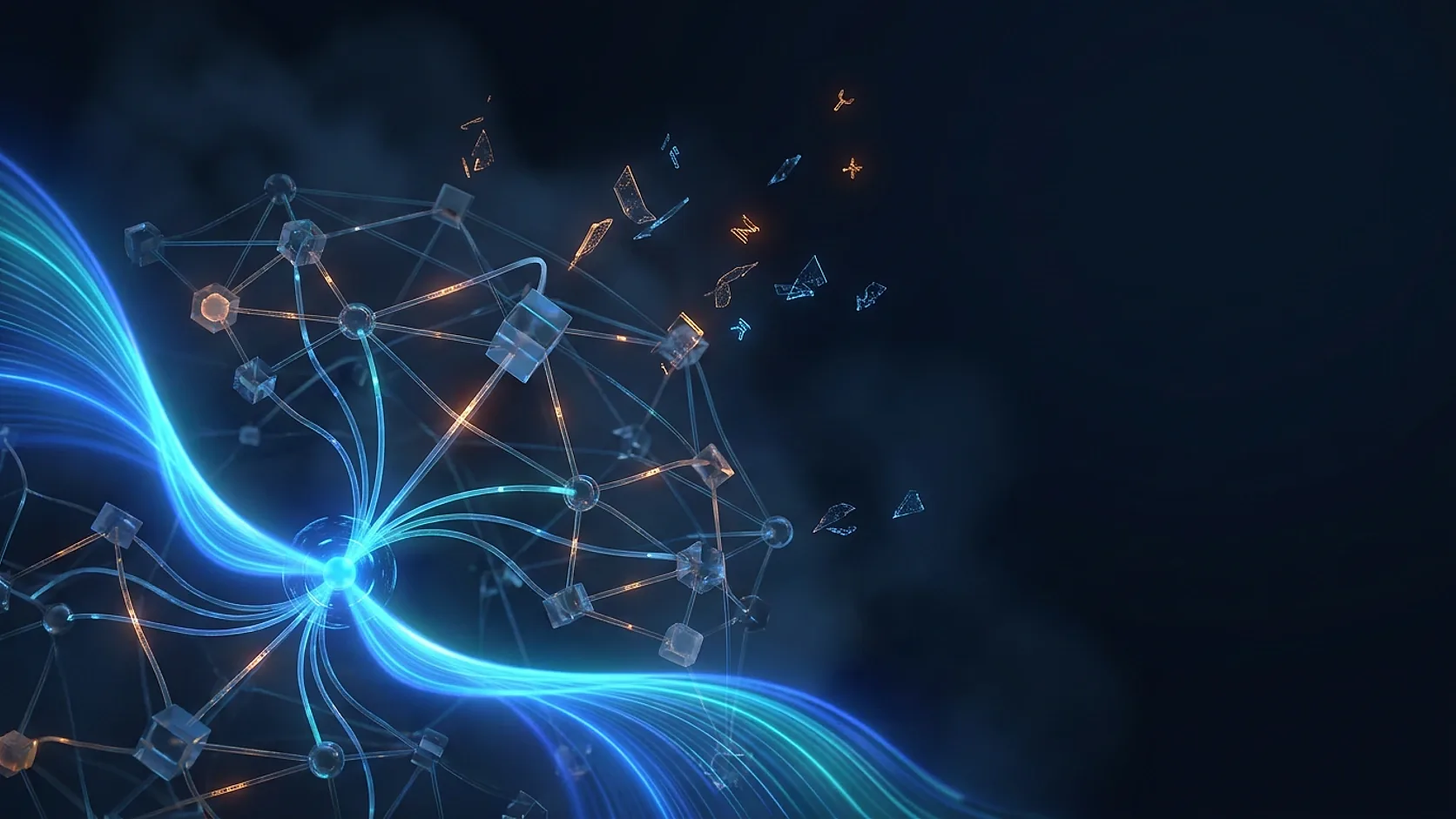 CloudKey abstract illustration of a login card pulled out of a stream of scrolling records, representing one company credential found in a breach dataset